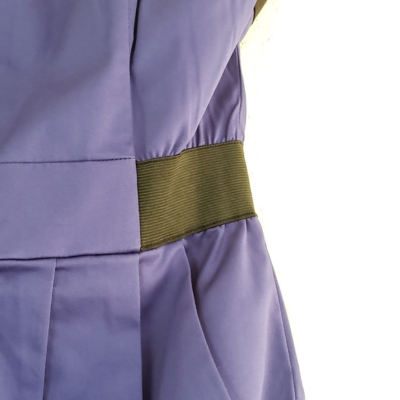 NWT H&M Chic Purple Black Zipper Front Tube Dress - Picture 3 of 8